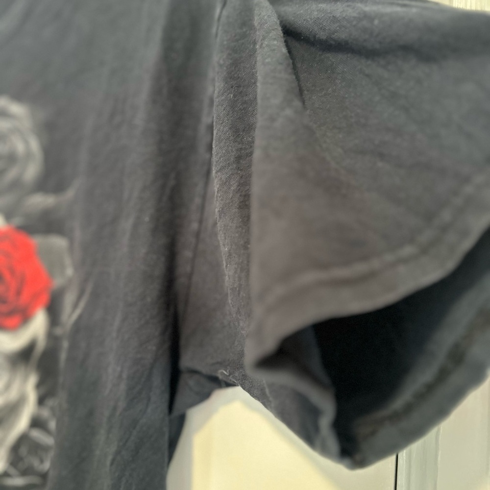 Marilyn Monroe Mens large Black Short Sleeve Skull Rose Punk Cyber Graphic Tee. - Picture 10 of 10